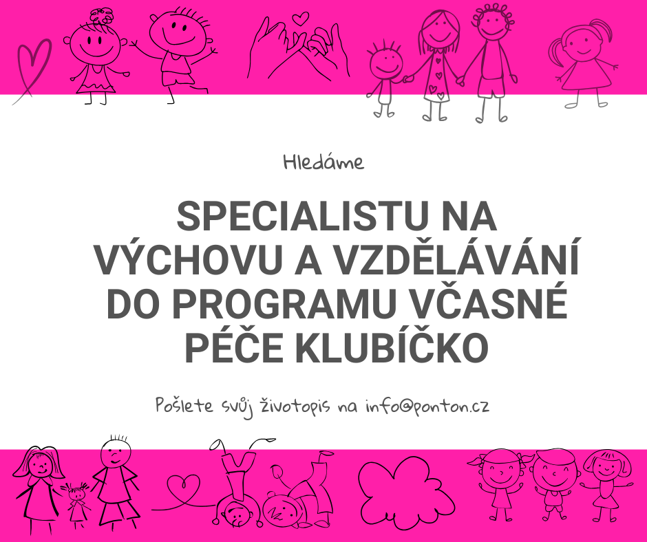 Specialista na výchovu a vzdělávání do programu včasné péče Klubíčko